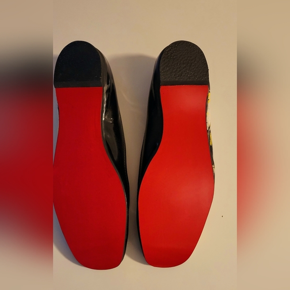 Christian Loboutin Paris Womens 38.5 8.5 Italy Made Ballet Flats Shoes - Picture 9 of 12